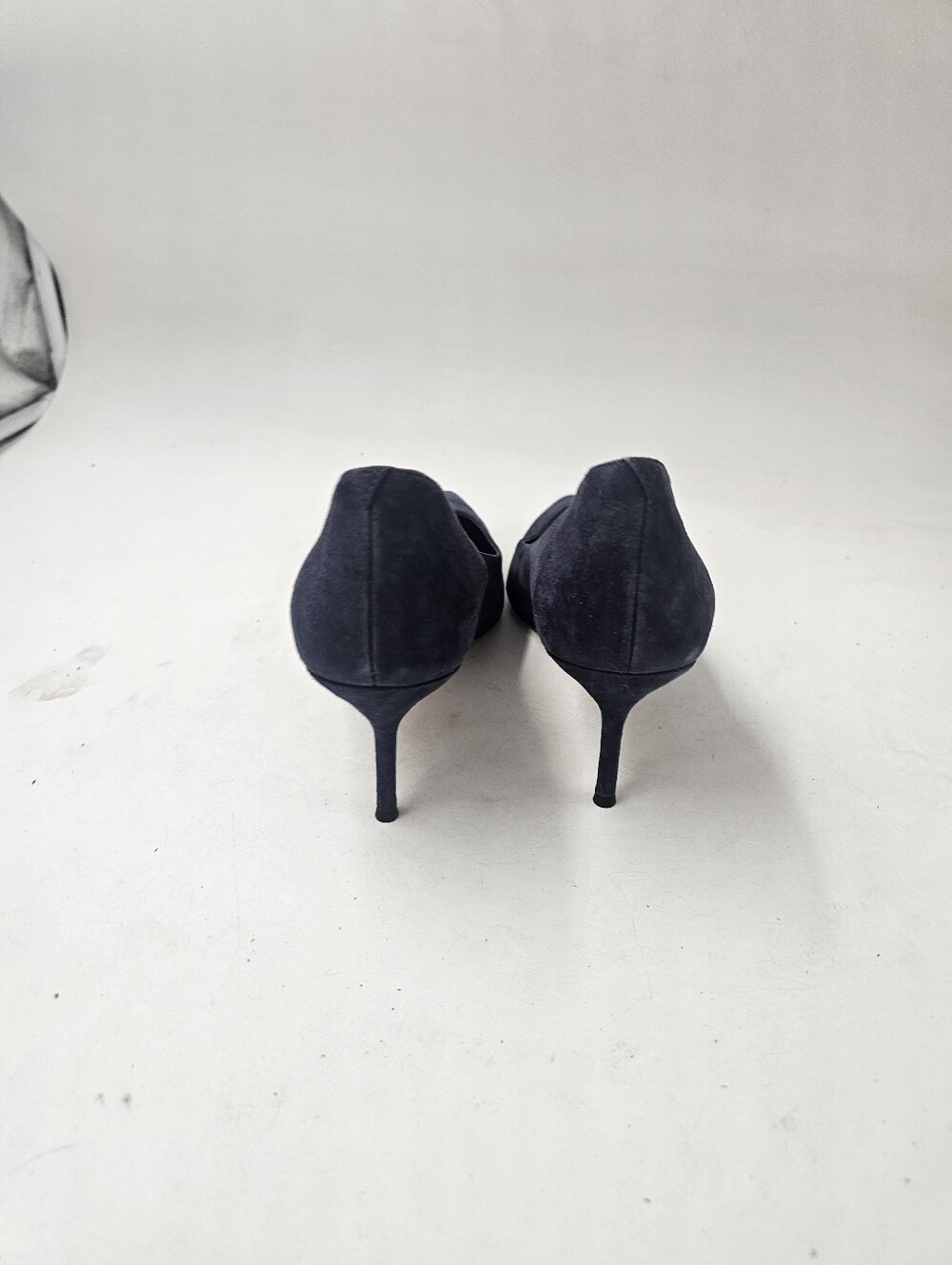 Veronica Beard Rita Navy Blue Suede Pointed Toe Pumps 7.5M NWOB - Picture 6 of 8